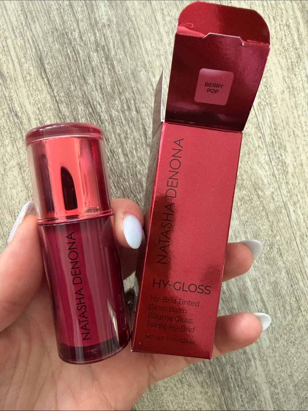 Natasha Denona Hy-Gloss Tinted Balm — Berry Pop Deep Berry